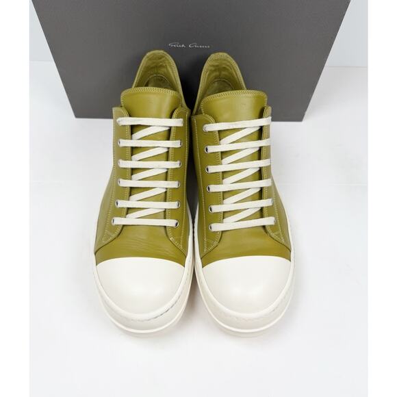 Size 45EU/12US - Rick Owen’s Leather Mainline Ramones Acid Milk? Tried On! main image 9